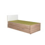 Hanah Home Kry-792-Sd-2 Somier Individual 100x195cm con 2 Cajones Sonomo y Blanco